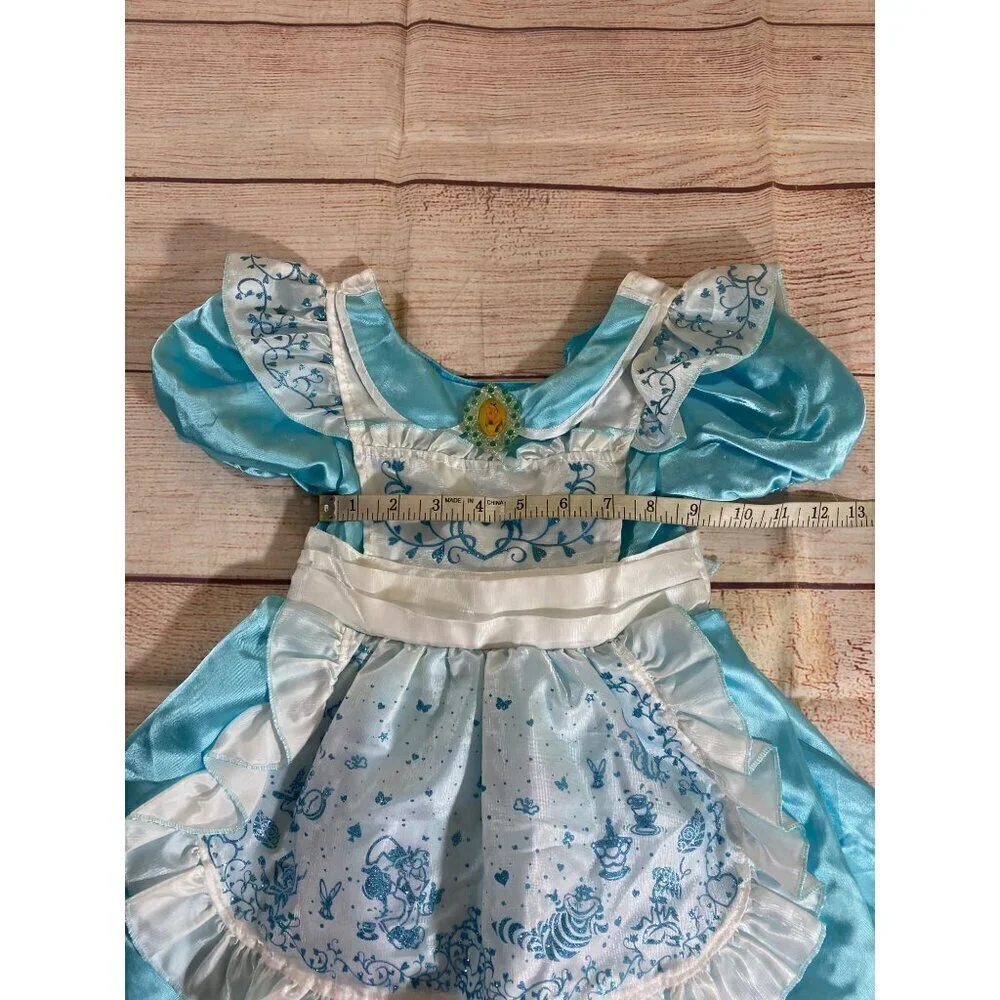 Disney Store Official Toddlers Alice In Wonderland Girls Cosplay Costume Dress - - Picture 7 of 11